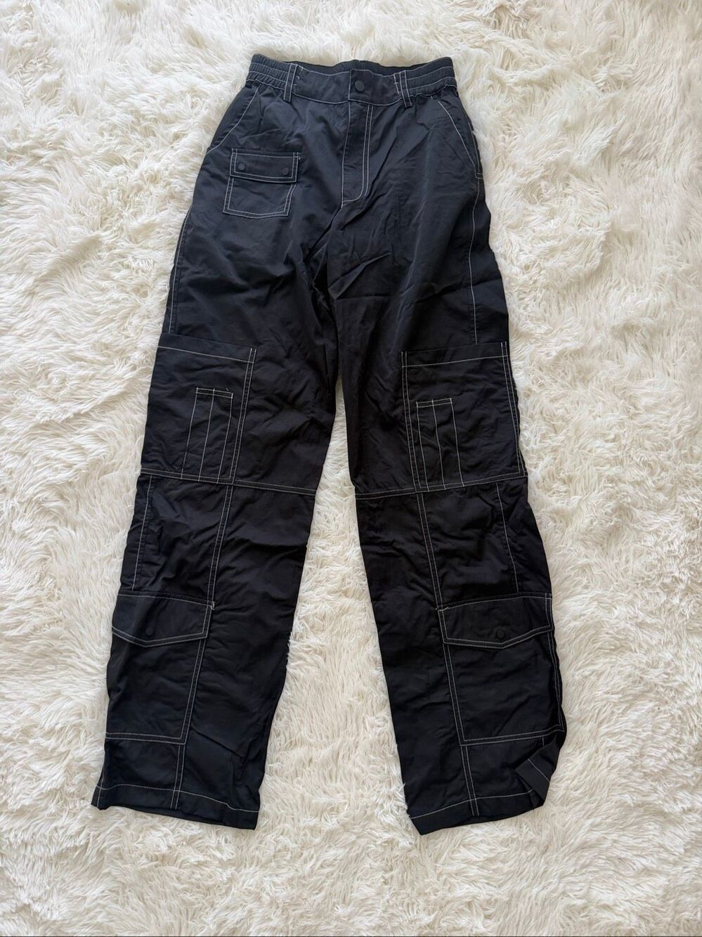 US size 2 LUXE TO KILL black joggers